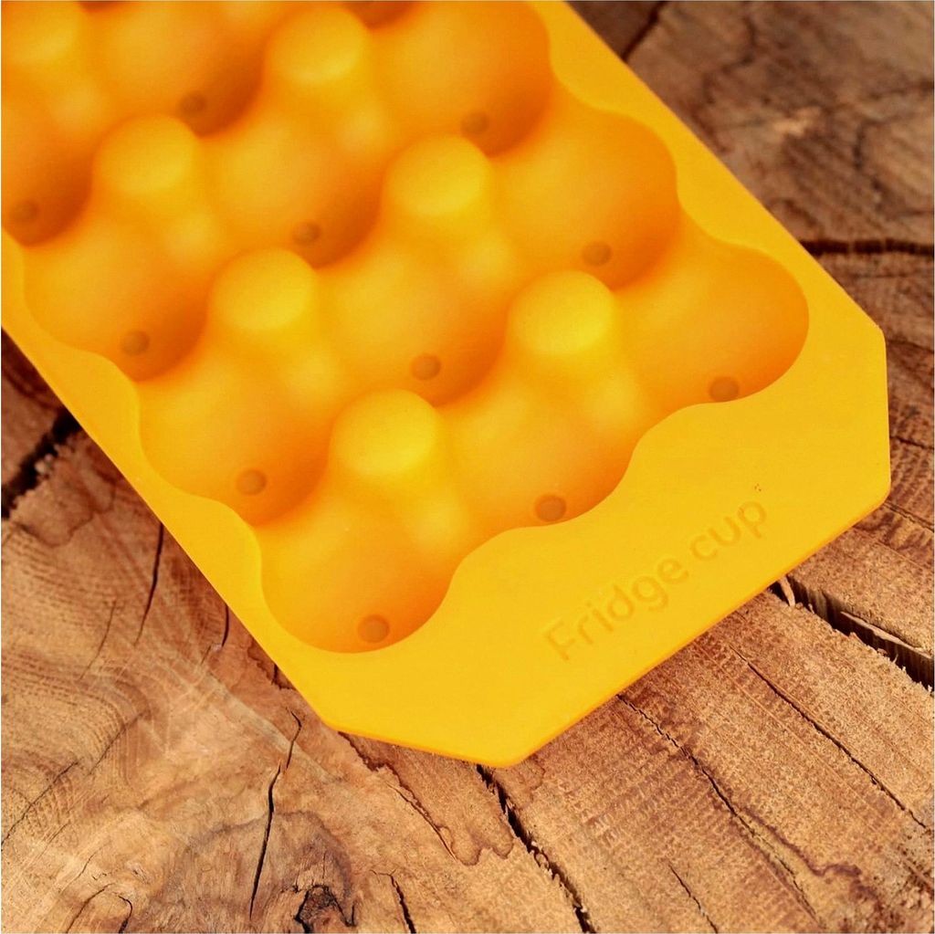 Eierhalter für Wachteleier - Farbe: Orange - Silikon, abwaschbar und wiederverwendbar