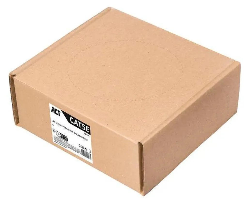 Solution câblage Ethernet stable : Câble CAT5E 100m gris U/UTP PVC rigide - 6