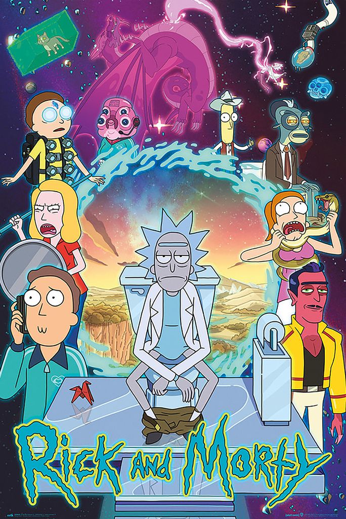 Poster Rick and Morty Season 4 61x91.5cm