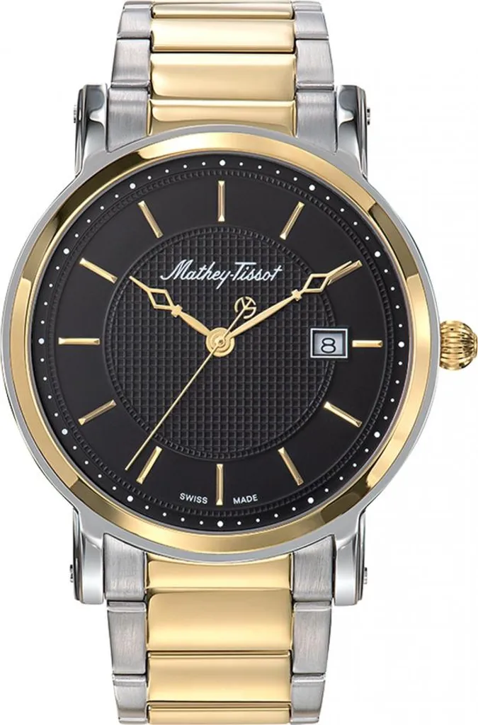 Montre homme chic pour costume Mathey-Tissot HB611251MBN or classique