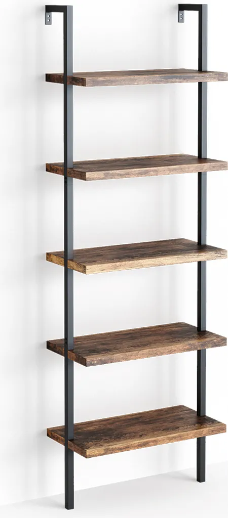 Bibliothèque Fine Vicco Ava Bois Antique 60cm de Large Robuste et Chic