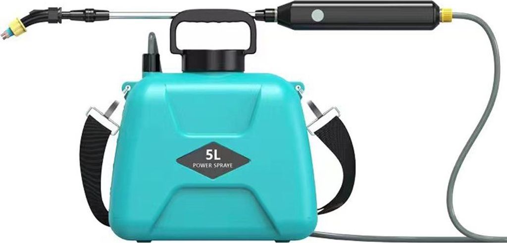 Elektrischer Schulter-Gartensprenger, Bewässerungsgerät für Gartenpflanzen und Blumen, Teleskopstange längenverstellbar, 5 Liter Fassungsvermö...