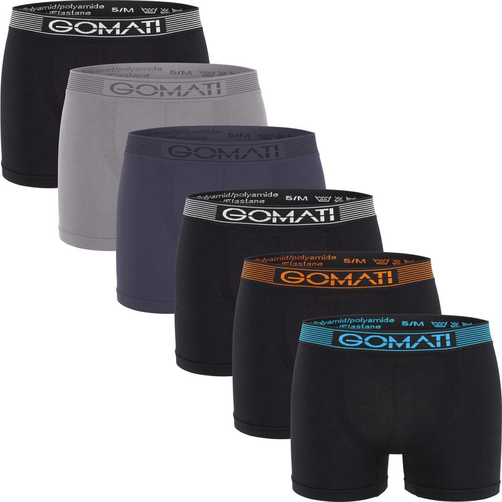 Gomati Herren Seamless Pants (6er Pack) Boxershorts Immagine del prodotto 