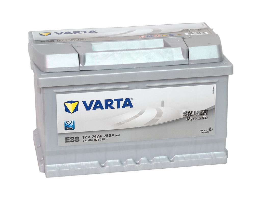 VARTA SILVER Dynamic E38 Starterbatterie 12V 74Ah 750A/EN Produktbild 