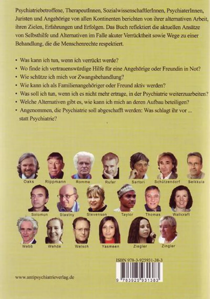 Statt Psychiatrie 2 : Le guide essentiel pour une approche humaniste