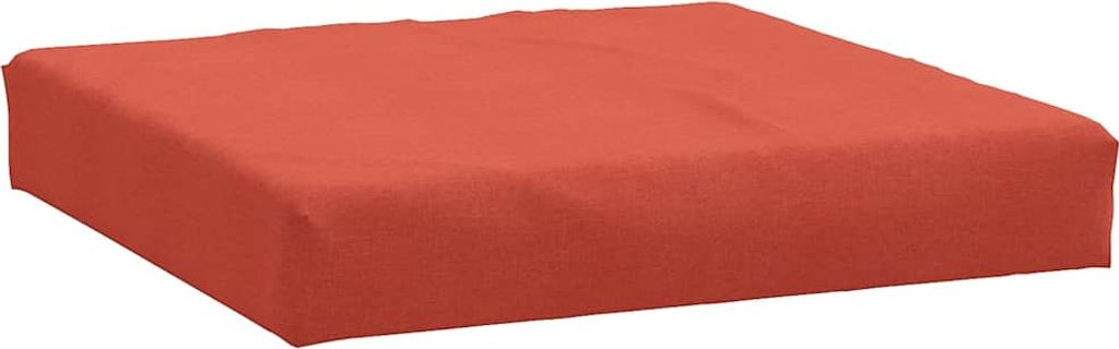 vidaXL Cojín para palets, mezcla de colores rojo, 60x60x9,5 Imagen del producto 