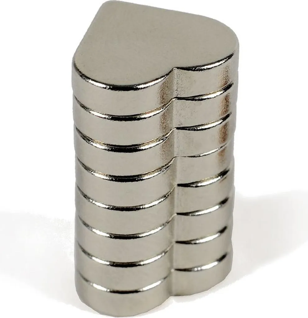 Aimants néodyme puissants 8 x 15 x 3 mm rectangulaires en acier argenté