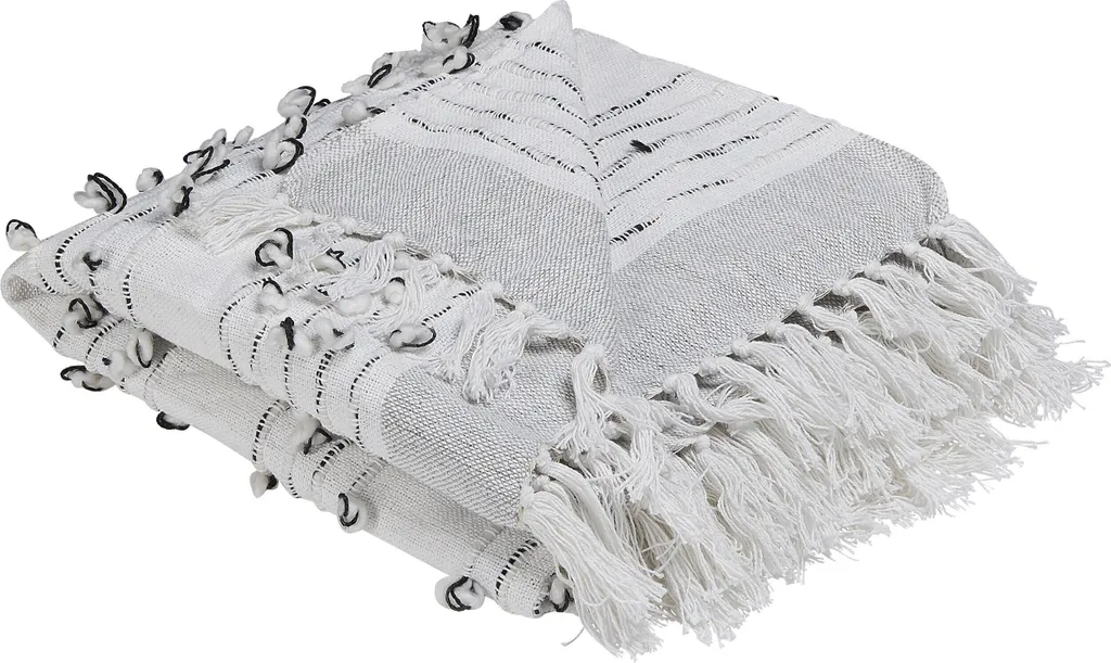 Couverture douce en maille acrylique coton grise 130x150cm très cosy