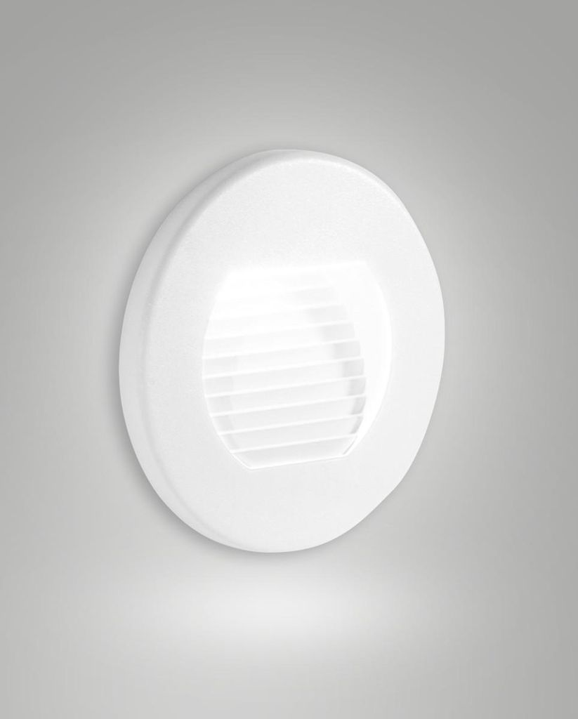 Fabas Luce WINK WHITE LED Stufenbeleuchtung 3W warmweiß Weiss 6573-02-254