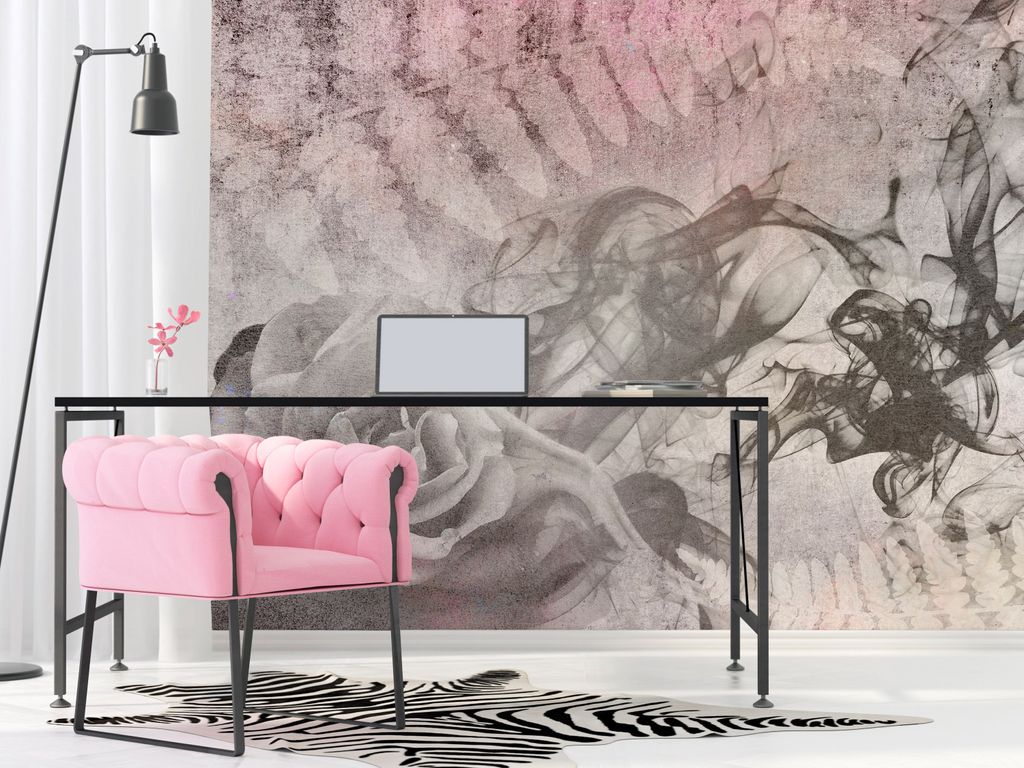 Vlies Fototapete Blumen Rosen 400x280 cm Tapeten Wandtapete XXL Natur Pflanzenmotiv Textur Abstrakt rosa a-C-10071-a-a