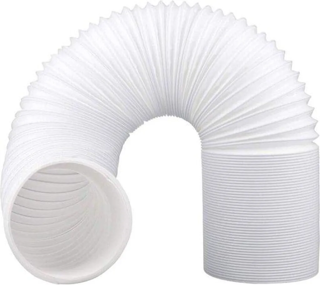 Tuyau de climatisation portable 15 cm x 200 cm flexible blanc universel