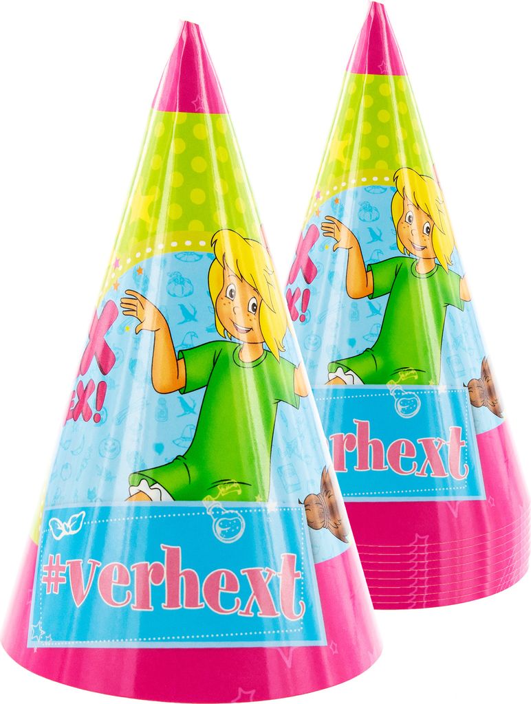Partyhüte "Bibi Blocksberg" 10 Stück