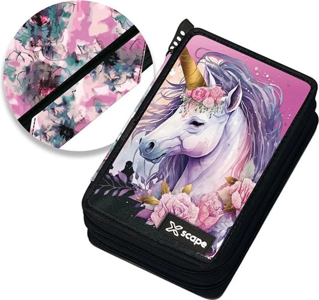 Astuccio Unicorno Xscape 2 Scomparti - Offerta Scuola Elementare