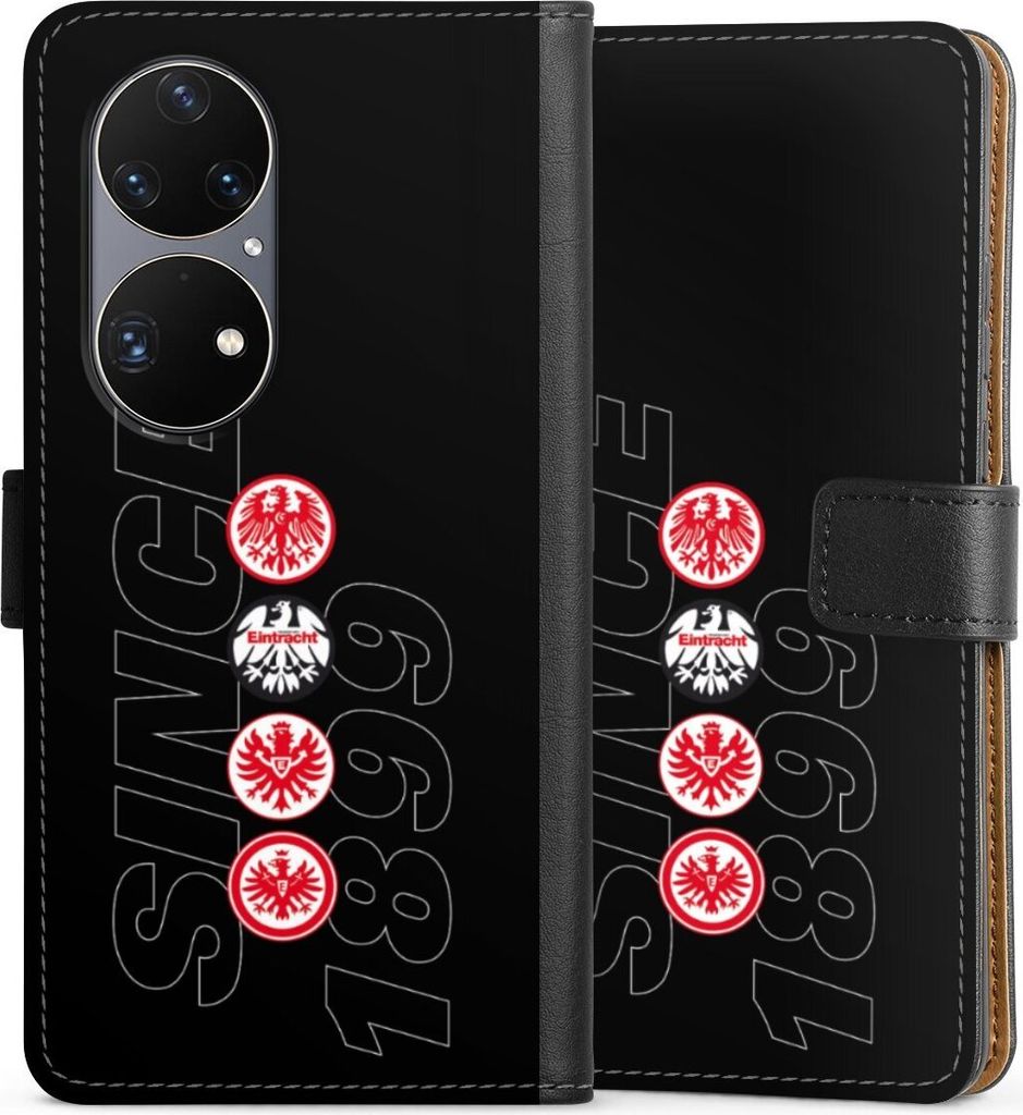 DeinDesign Klapphülle für Huawei P50 Pro Handytasche Lederhülle Tasche Adler Eintracht Frankfurt Logo