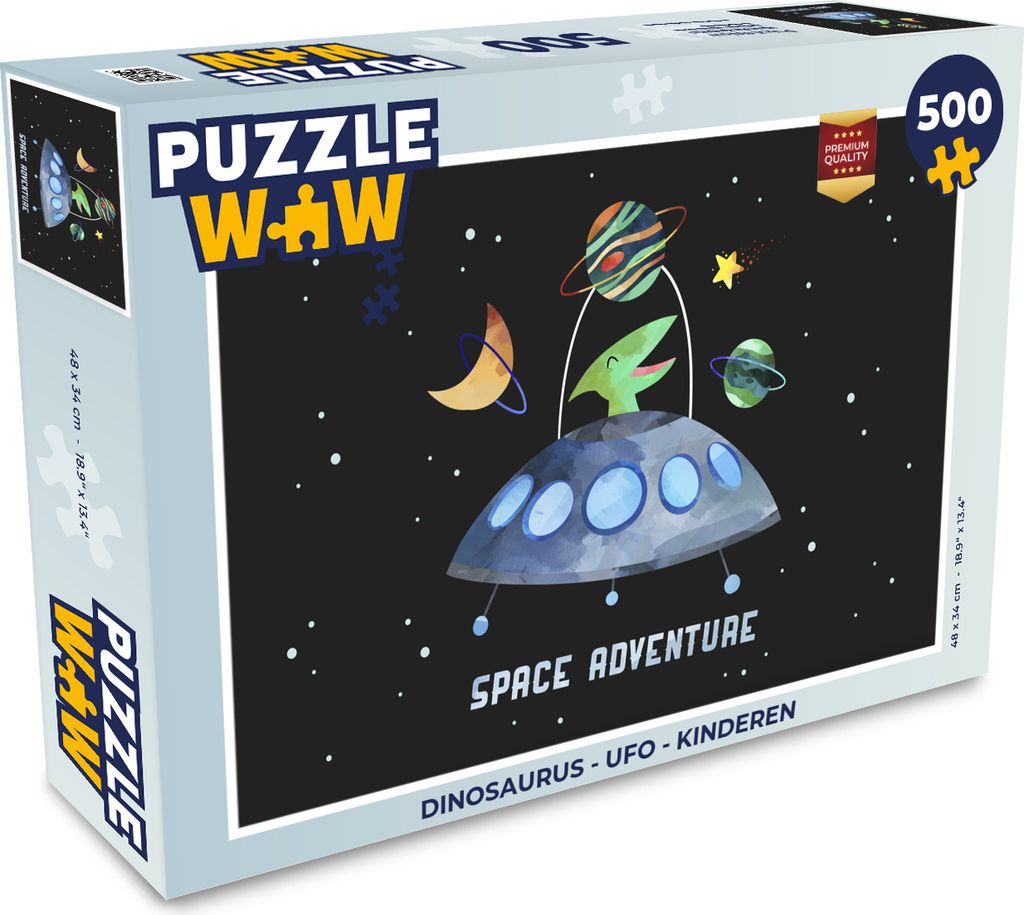 MuchoWow Puzzle 500 Teile Zitate - 'Weltraumabenteuer' - Sprichwörter - Jungen - Kinder - Kind - Kindheit - 500 Teile - Kinder - Selberbauen - P...