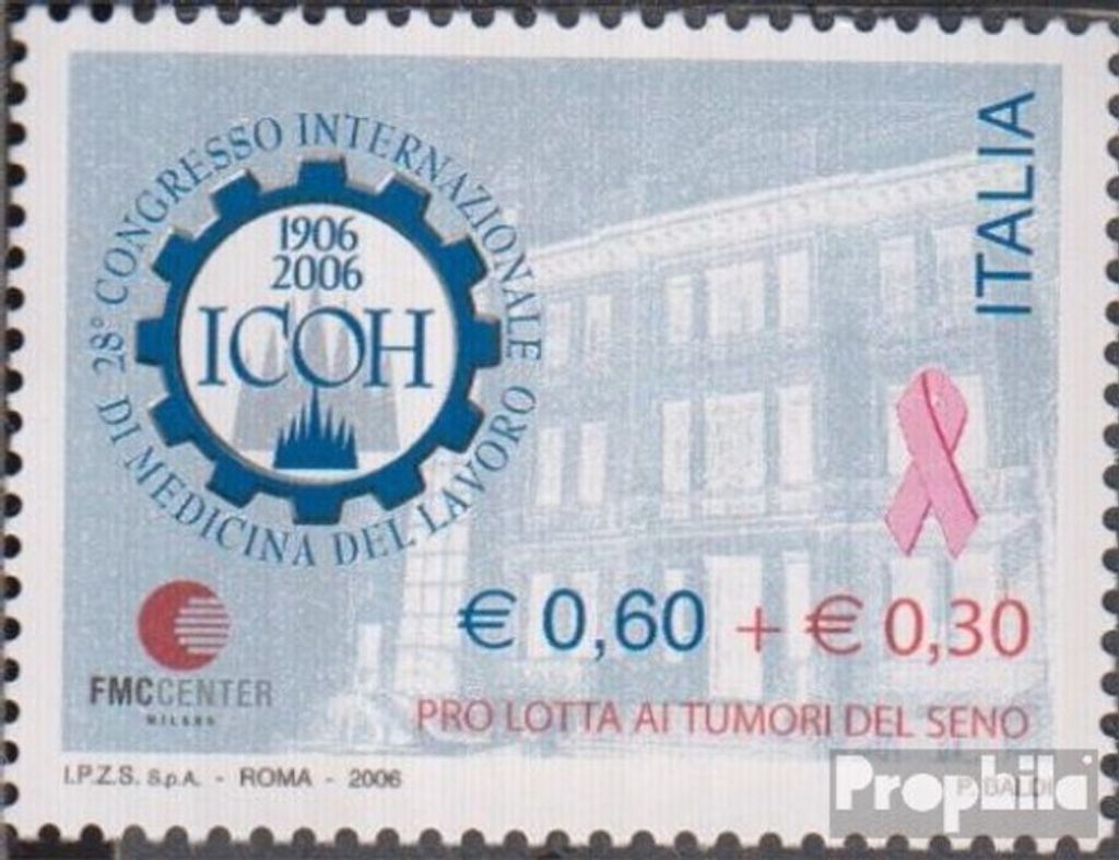 Briefmarken Italien 2006 Mi 3093 (kompl.Ausg.) postfrisch Arbeitsmedizin