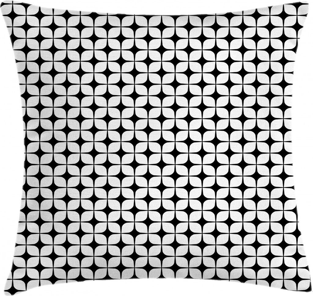ABAKUHAUS Abstrakt Kissenbezug, Rund quadriert Gitter Artikel, Seitenschläferkissenhülle ohne Kissen mit Reißverschluss und Beitseitigem Druck W...