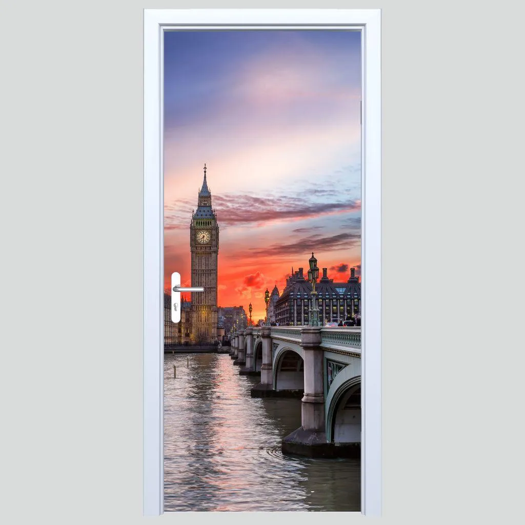 Big Ben 273PD Adesivo Porta: Tessuto Resistente e Lavabile