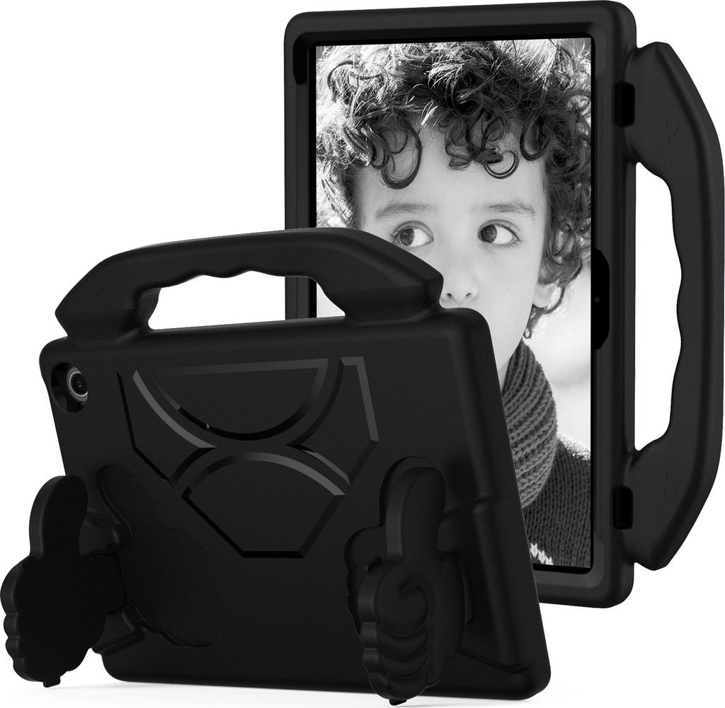 Kinder Schutzhülle für Amazon Fire Max 11 (2023 13th Gen), Leicht EVA-Schaum mit Griff Ständer Hülle Schwarz