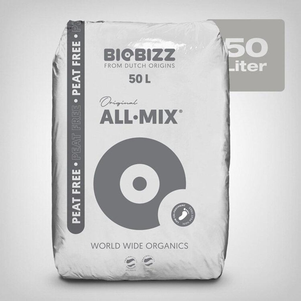 BioBizz All-Mix bez torfu (torffrei) 50L - Blumenerde Zdjęcie produktu 