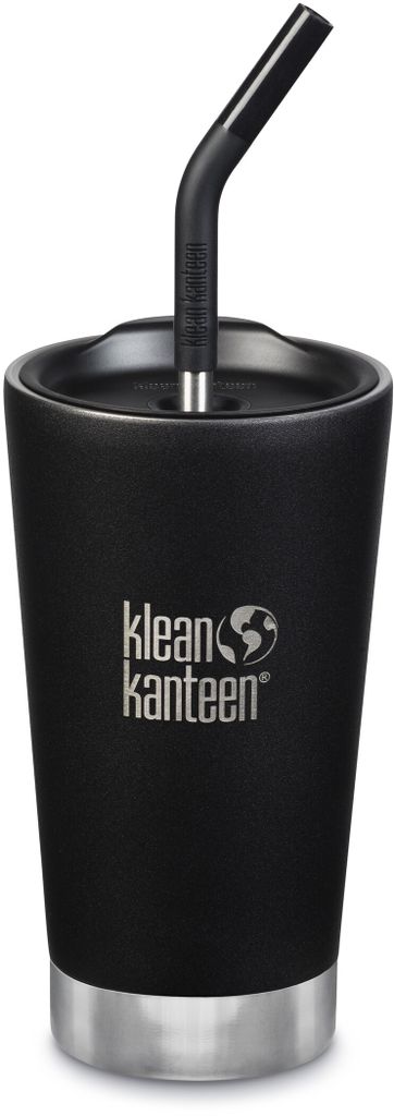 Klean 473ml Kanteen Tumbler VI-SB schwarz Strohhalm