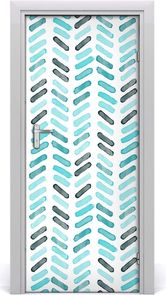 Tulup Türaufkleber 85x205 cm Dekorative Aufkleber Selbstklebend Wasserdichte Tapete Abnehmbar Schlafzimmer Wohnzimmer Wohnkultur - blau Ohr