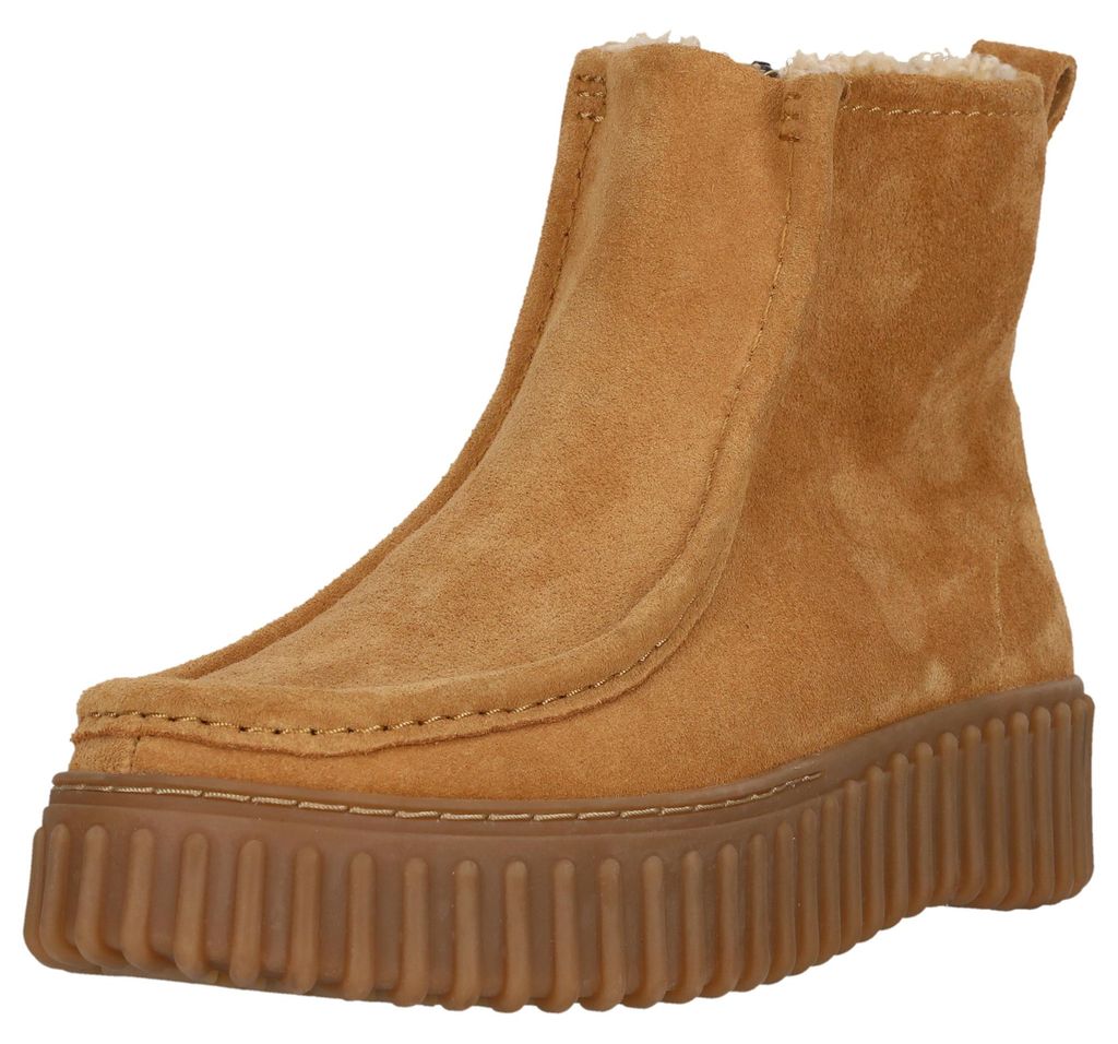 CLARKS Winterboots Torhill Cozy mit einem kuscheligen Futter 5244 Light Tan Lea 37