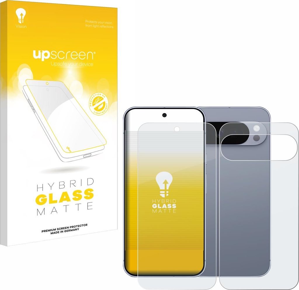 upscreen Entspiegelungs Schutzglas für Google Pixel 10 Pro XL (Display+Rückseite) Schutzfolie Panzer Folie Glas Display Schutz matt