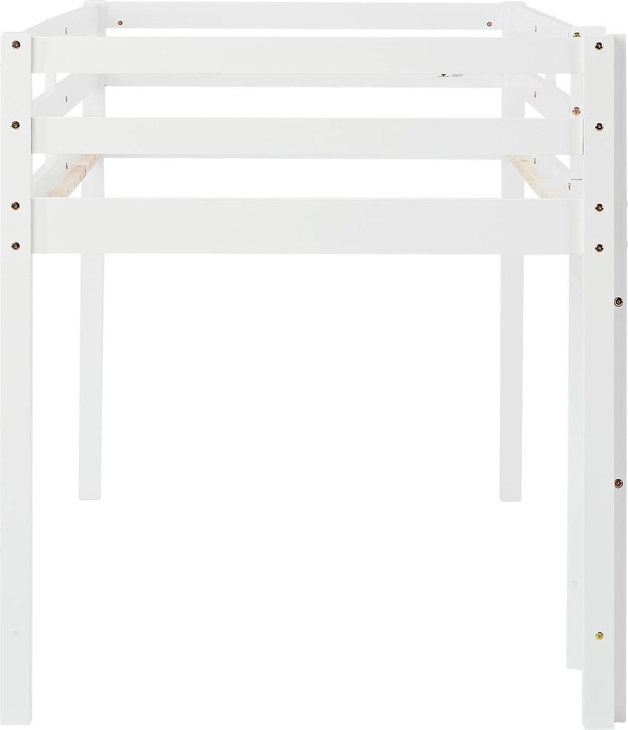 Postel Homestyle4u, horná posteľ, 90x200 cm, biela, masívne Obrázok produktu 
