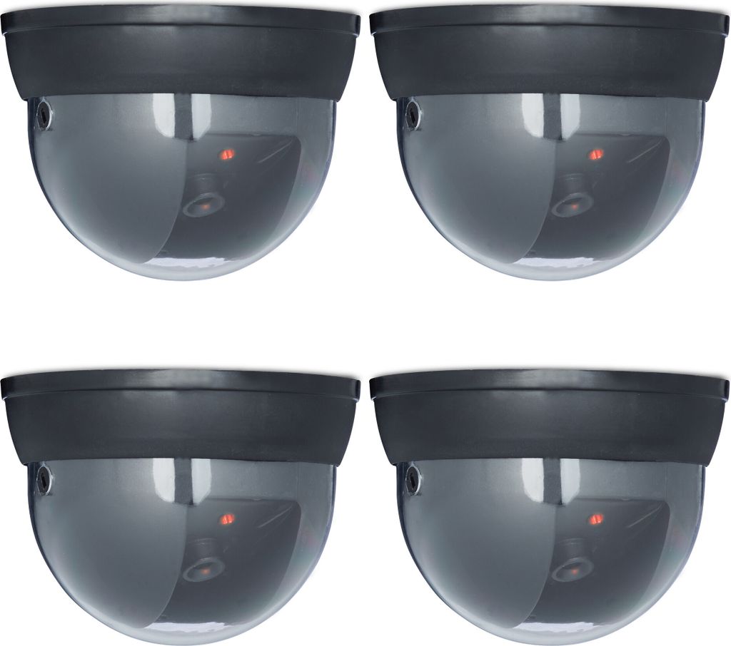 relaxdays 4 x Dummy Kamera Dome Produktbild 