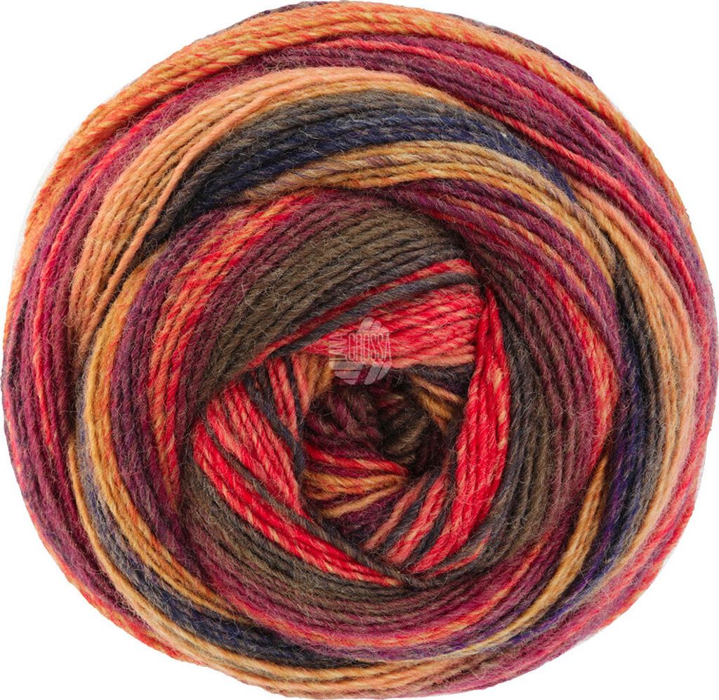 Lana Grossa - Gomitolo Arte 1014 burgund lachs rot Produktbild 