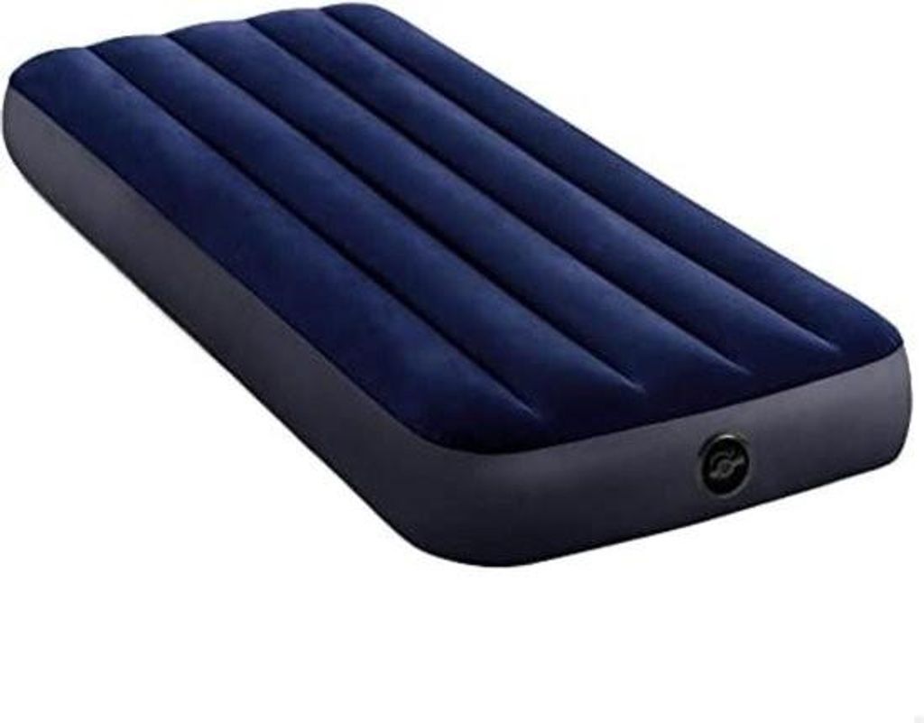 Luftbett mit integrierter Pumpe – Selbstaufblasendes Luftbett – Selbstaufblasende Schlafmatte – Einzel-Luftbett – 191 x 76 x 25 cm – Blau