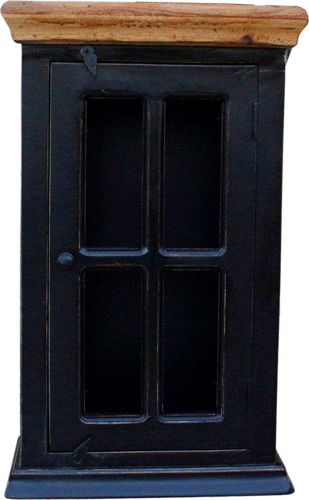 SIT Möbel Hängeschrank | 1 Tür | Mango + MDF | schwarz mit Produktbild 