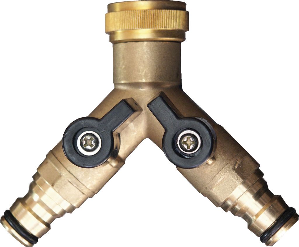 CORNAT Y-Verteilerstück, mit 2 Kugelhähnen, 3/4", FLOR89510