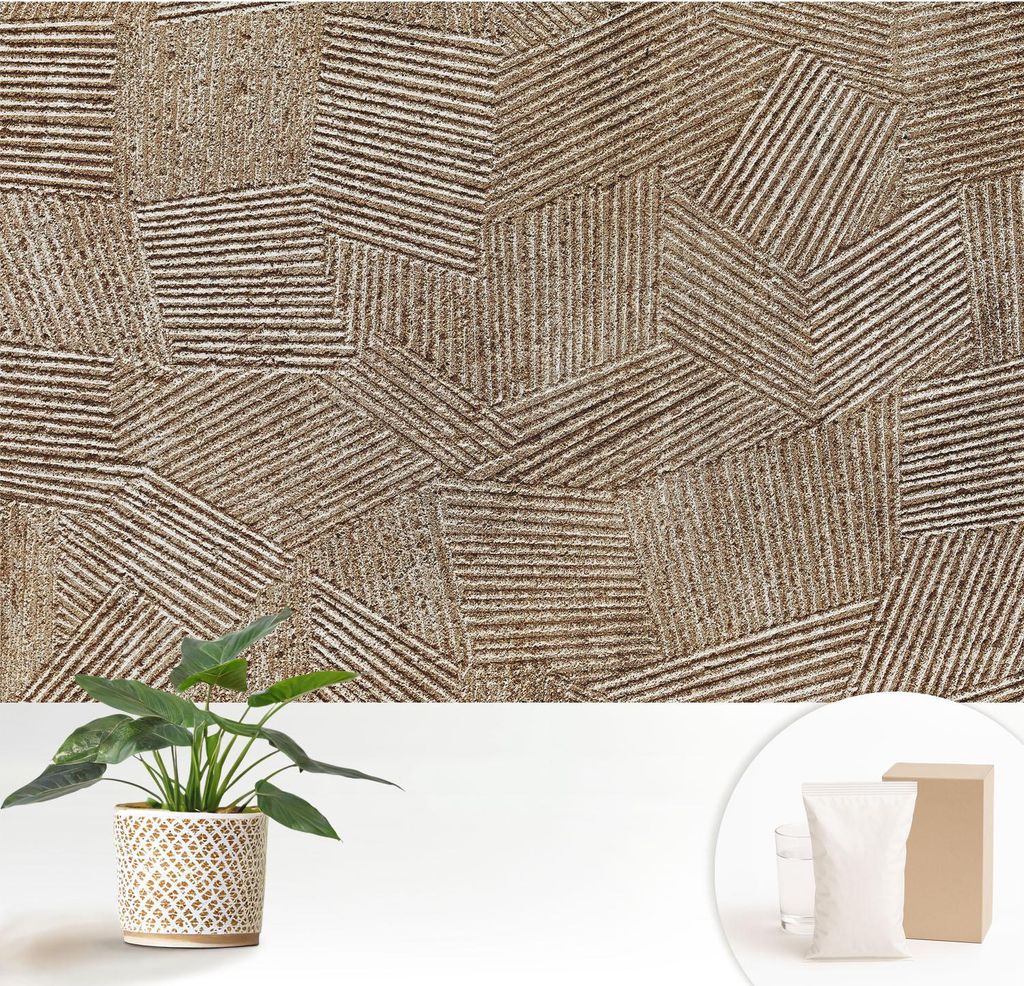 Fototapete - 152x104 cm - Tapete - Wandtapete - Wandbilder - Dekofolie - Tapete Folie - Wand - Dekoration - Wohnzimmer - Strukturlinien