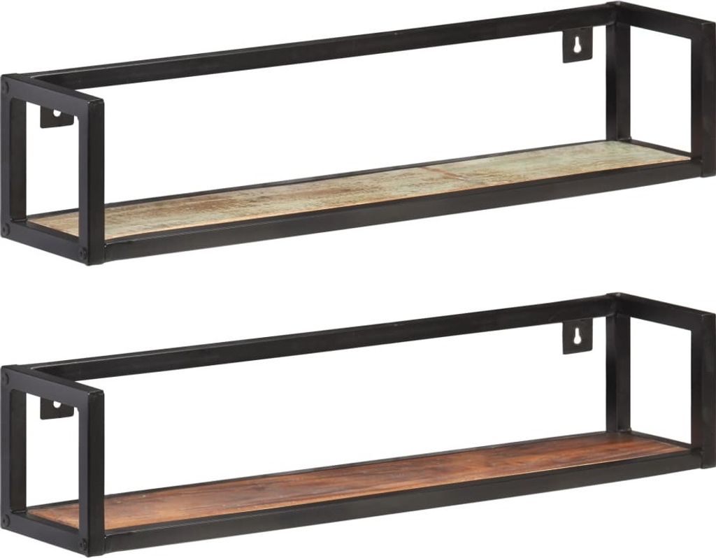 Wandregale 2 Stk. 80 cm Altholz Massiv , Wandregale Design 2024