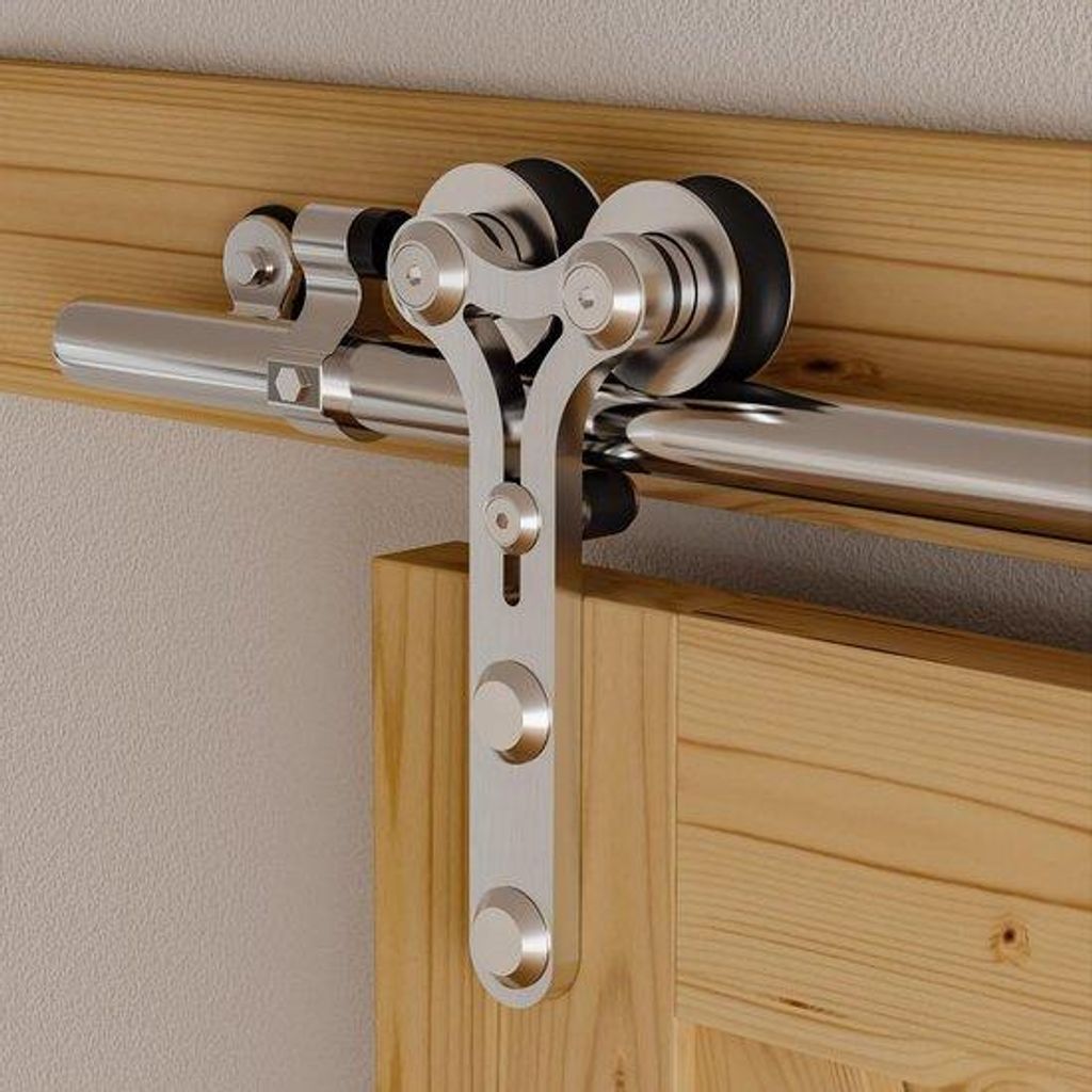 RVS schuifdeursysteem für Holztüren bis 100 cm breit