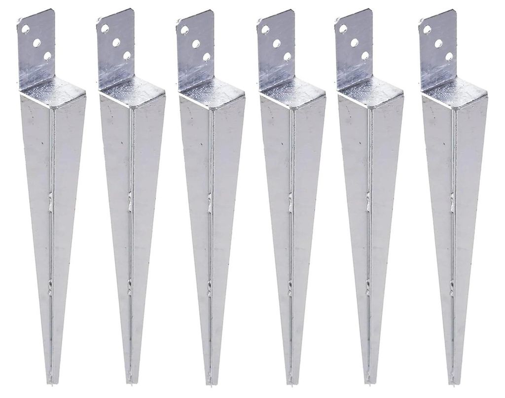 Set Pfostenträger 60x600 mm Einschlaghülse L-Form Produktbild 