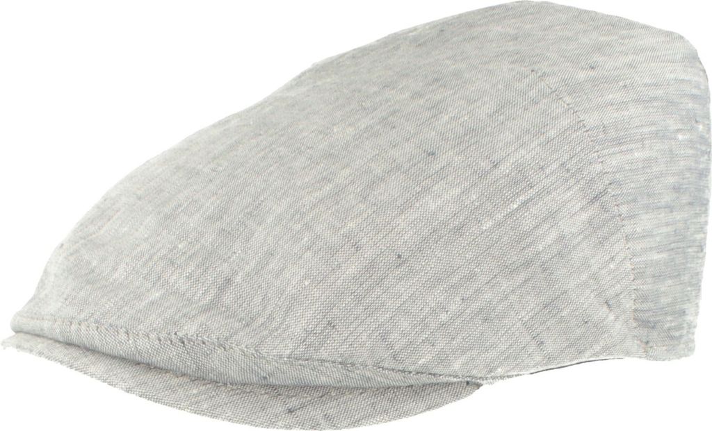 Sehr leichte einfarbige Flatcap aus 100% Leinen von Hut-Breiter
