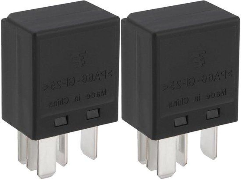 Automotive 12V 5-Pin Micro Relais 2er Set für Heater, Motoren, Fans, Pumps und Scheinwerfer