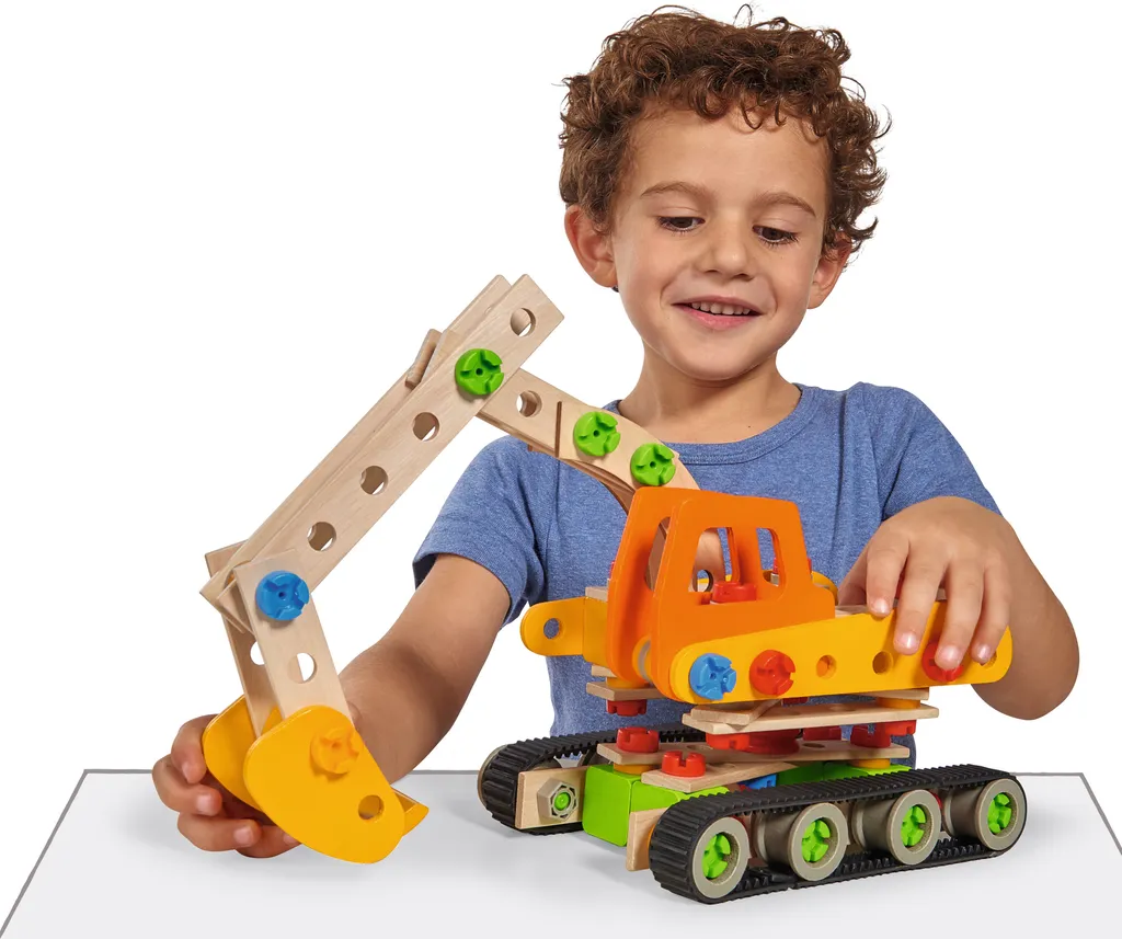 Kit Construction Enfant Pelleteuse - Activité Manuelle 170 Pièces