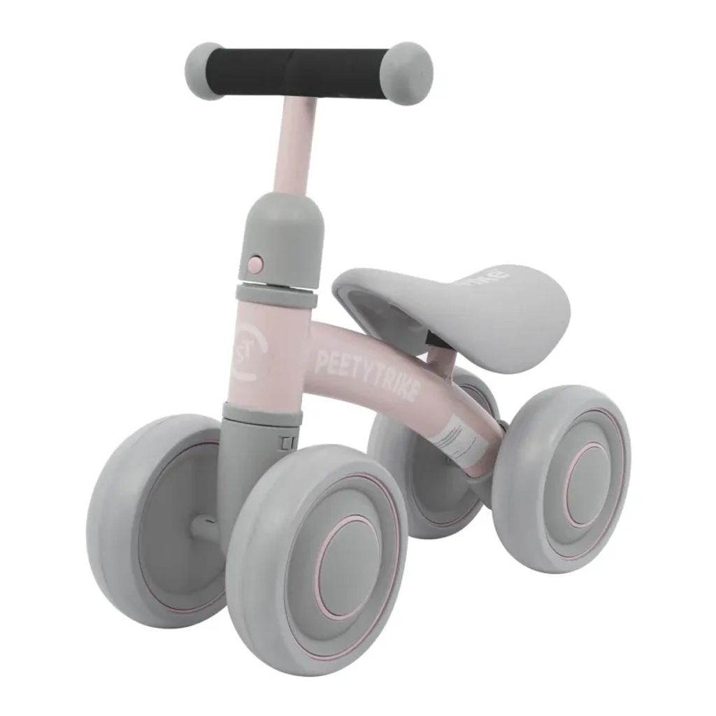 Prvé odrážadlo PettyTrike 4-kolesové, ružové Sportrike Obrázok produktu 