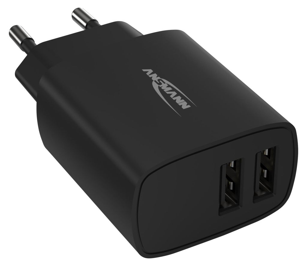 Ansmann Home Charger HC212 2xUSB 2400mA schwarz Produktbild 