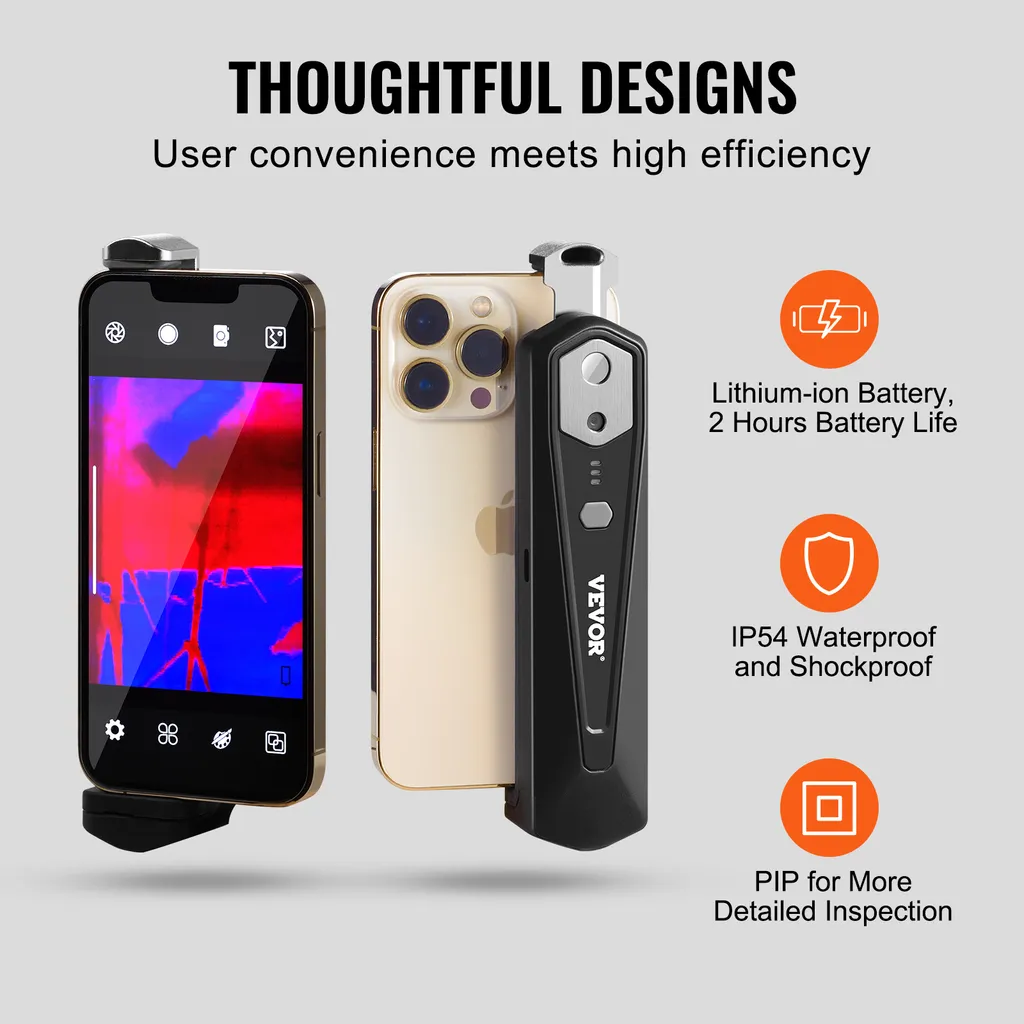 Caméra thermique pour smartphone : inspection fuites et isolation