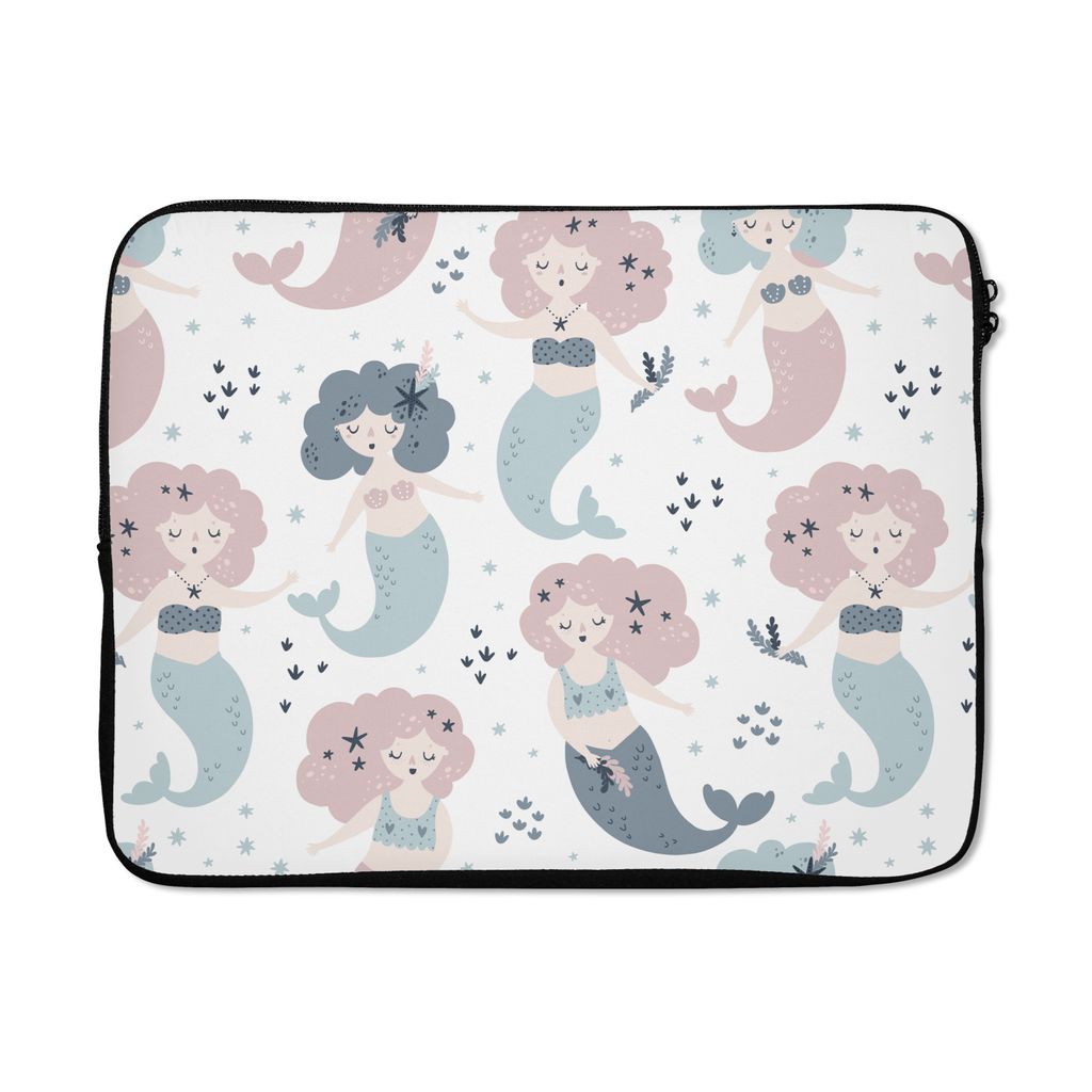 MuchoWow Laptop Hülle 15 Zoll Mädchen - Meerjungfrau - Kinder - Design Laptoptasche - Laptoptasche - Sleeve - Rundum-Schutz