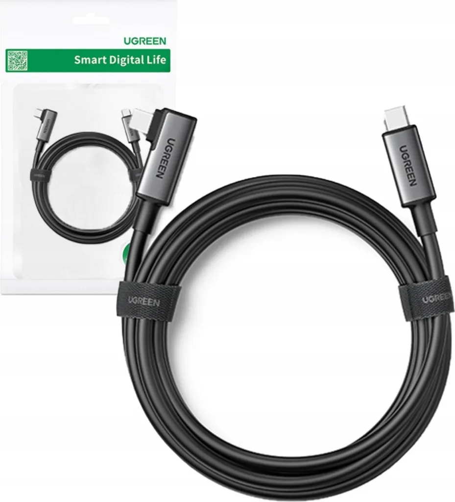 Ugreen US551 Cavo USB-C Angolare 5m | PD 60W 5Gb/s per Meta Quest e Gaming