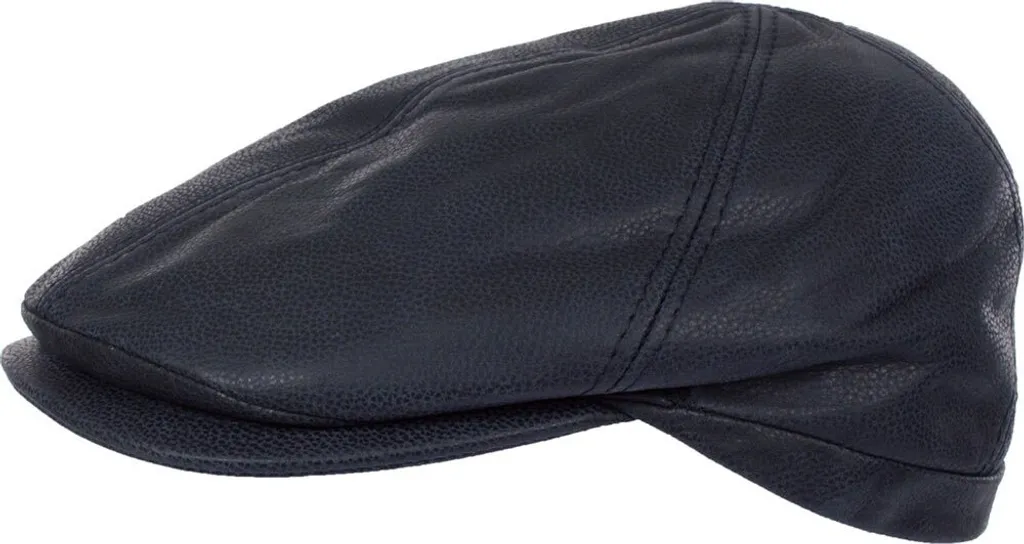Casquette béret bleu en nubuck Horka 57 cm - Accessoire de tête cuir