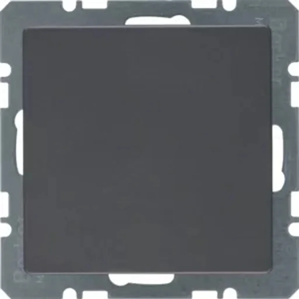 Cache aveugle anthracite satiné 10096086 pour appareillage Berker S1