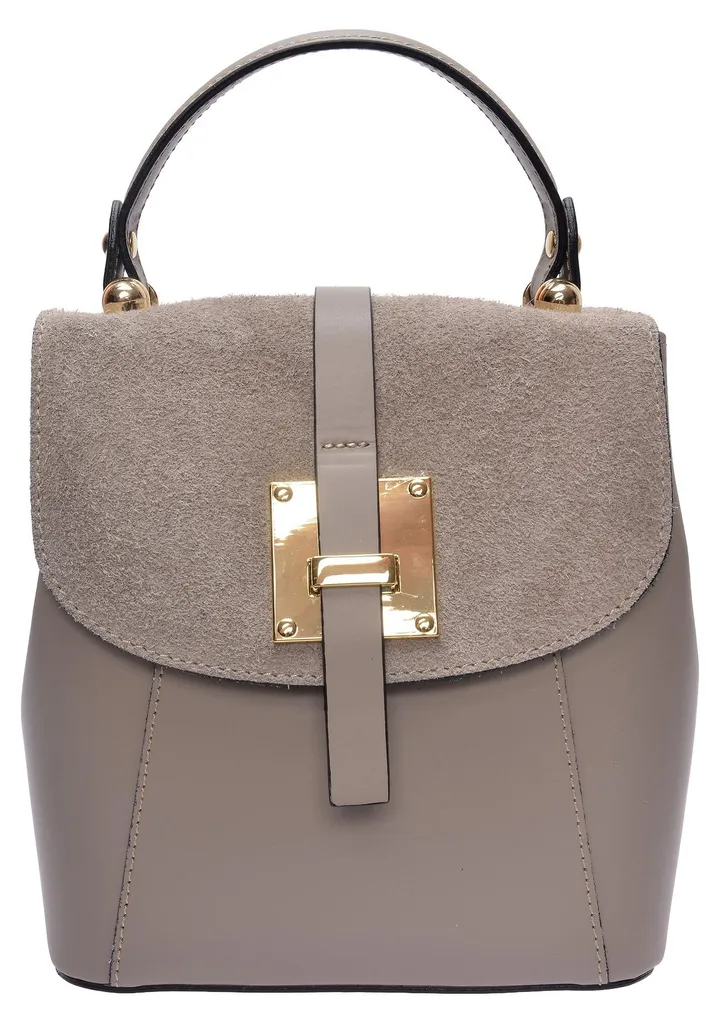 Sac à Dos Femme Cuir Fango avec Bretelles Ajustables Roberta M