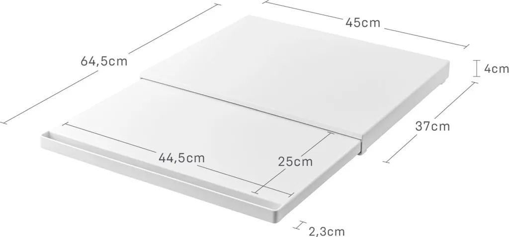 Yamazaki Tower Scaffale Metallo Estraibile 45cm - Bianco Minimalista - 2